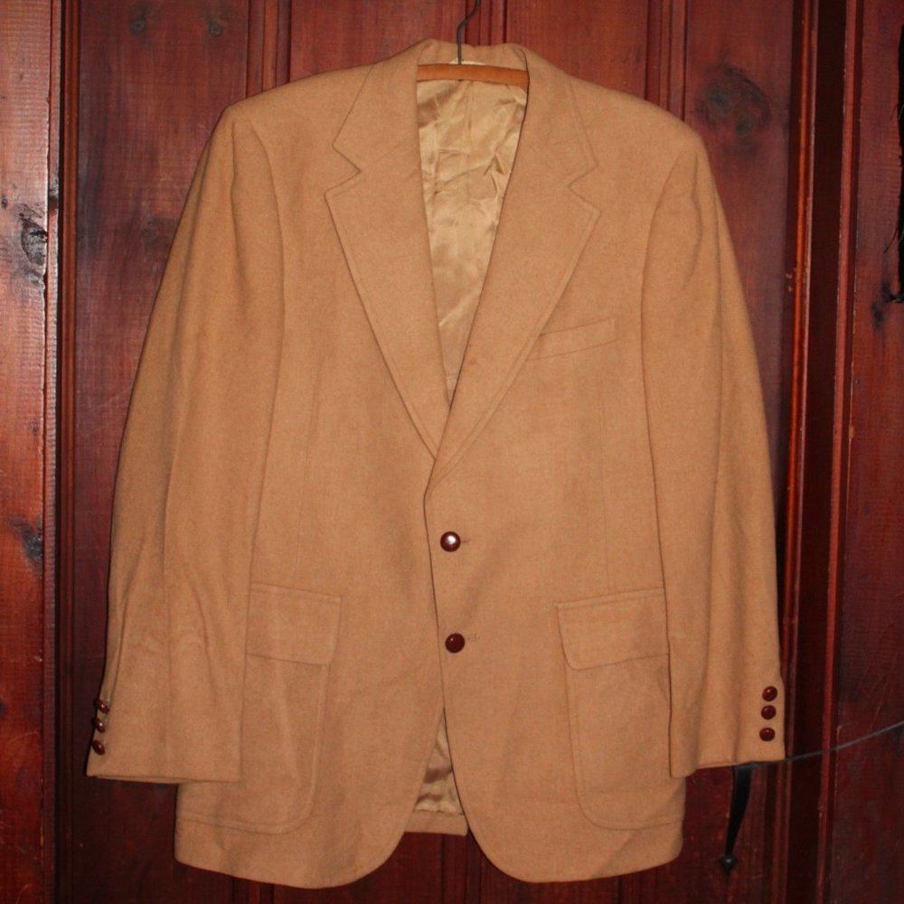 Vintage Wallachs 100% Camel hair blazer